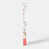 Farbenfrohe Rainbow-Muster iPhone Hülle (Linke Seite)