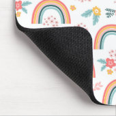 Farbenfrohe Rainbow-Muster Mousepad (Ecke)