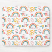 Farbenfrohe Rainbow-Muster Mousepad (Vorne)