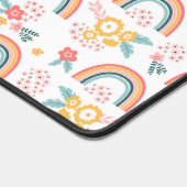 Farbenfrohe Rainbow-Muster Schreibtischunterlage (Ecke)