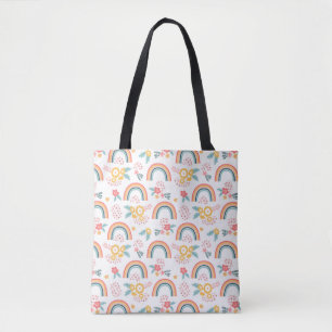 Farbenfrohe Rainbow-Muster Tasche