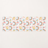 Farbenfrohe Rainbow-Muster Yogamatte (Vorderseite (Horizontal))