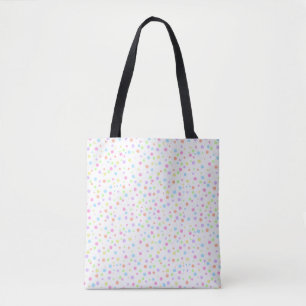 Farbenfrohe Rainbow Pastell Dot Pattern Tasche