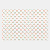 Farbenfrohe Rainbow Polka Dot Pattern Geschenkpapier Set (Vorderseite 2)