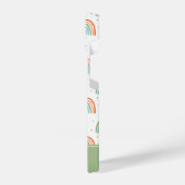 Farbenfrohe Rainbow Polka Dot Pattern iPhone Hülle (Linke Seite)