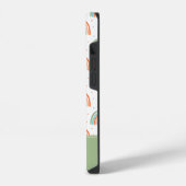 Farbenfrohe Rainbow Polka Dot Pattern iPhone Hülle (Linke Seite)
