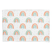 Farbenfrohe Rainbow Polka Dot Pattern Kissenbezug (Vorderseite)