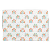 Farbenfrohe Rainbow Polka Dot Pattern Kissenbezug (Vorderseite)