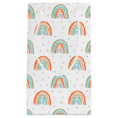 Farbenfrohe Rainbow Polka Dot Pattern Kleine Geschenktüte (Vorderseite)