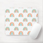 Farbenfrohe Rainbow Polka Dot Pattern Mousepad (Mit Mouse)