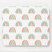 Farbenfrohe Rainbow Polka Dot Pattern Mousepad (Vorne)