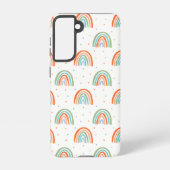 Farbenfrohe Rainbow Polka Dot Pattern Samsung Galaxy Hülle (Rückseite)
