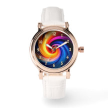 Farbenfrohe Rainbow Spiral Swirbelfarben Design