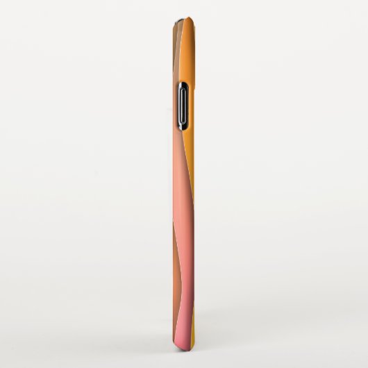 Farbenfrohe Rainbow Stripes Muster iPhone Hülle (Rechte Seite)