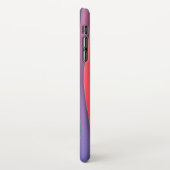 Farbenfrohe Rainbow Stripes Muster iPhone Hülle (Linke Seite)