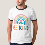 Farbenfrohe Rainbow T-Shirt (Vorderseite)