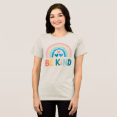 Farbenfrohe Rainbow Tri-Blend Shirt (Vorderseite voll)