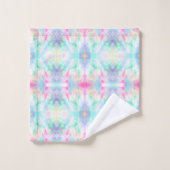 Farbenfrohe Rainbow-Tribal Boho-Gefärbte Krawatte Badhandtuch Set (Waschlappen)