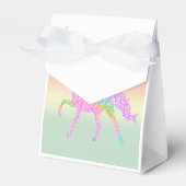 Farbenfrohe Rainbow Unicorn Gastgeschenk Box Geschenkschachtel (Vorderseite)