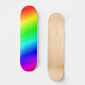Farbenfrohe Rainbow Wasserfarben-Skateboard Skateboard (Vorderseite)