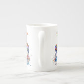 Farbenfrohe Rainbow WasserfarbenGiraffen Personali Porzellantasse (Rückseite)