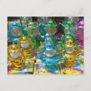 Farbenfrohe Ramadan Lantern Postcard Postkarte