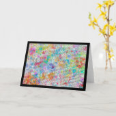 Farbenfrohe Ramblas die Karte (Gelbe Blume)