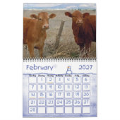 Farbenfrohe Ranch-Tiere Kalender (Feb 2027)