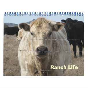Farbenfrohe Ranch-Tiere Kalender