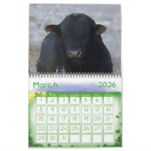 Farbenfrohe Ranch-Tiere Kalender (Mär 2026)