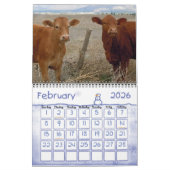 Farbenfrohe Ranch-Tiere Kalender (Feb 2026)