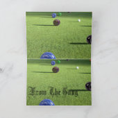 Farbenfrohe Rasenbowls zum Geburtstag, Karte (Innenseite)