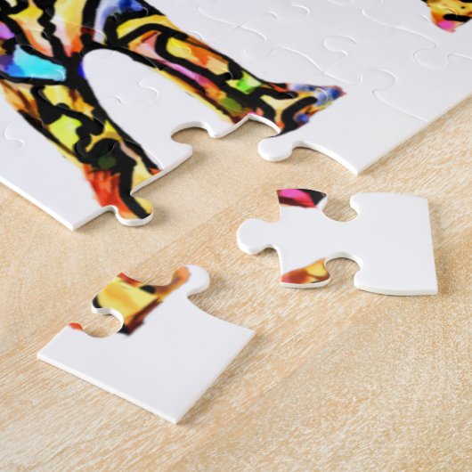 Farbenfrohe Rätsel Elephant Puzzle (Seite)