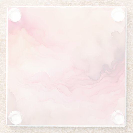 Farbenfrohe Rauch Art Untersetzer (Rückseite)