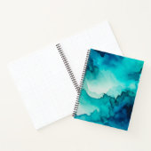 Farbenfrohe Raucher-Art-Spirale-Notebook Notizblock (Innenseite)