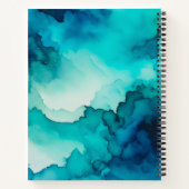Farbenfrohe Raucher-Art-Spirale-Notebook Notizblock (Rückseite)