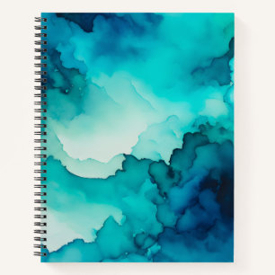 Farbenfrohe Raucher-Art-Spirale-Notebook Notizblock