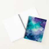 Farbenfrohe Raucher-Art-Spirale-Notebook Notizblock (Innenseite)