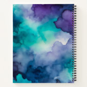 Farbenfrohe Raucher-Art-Spirale-Notebook Notizblock (Rückseite)