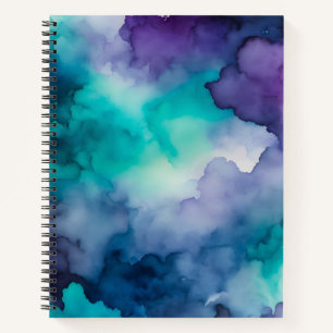 Farbenfrohe Raucher-Art-Spirale-Notebook Notizblock