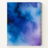 Farbenfrohe Raucher-Art-Spirale-Notebook Notizblock (Rückseite)