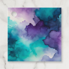 Farbenfrohe Raucherkunstschilder Geschenkanhänger