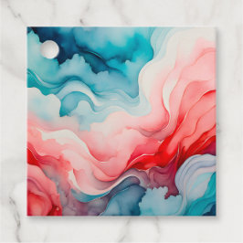 Farbenfrohe Raucherkunstschilder Geschenkanhänger