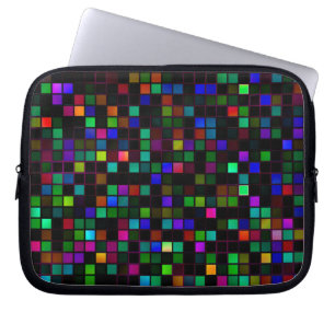 Farbenfrohe Raumdusche Laptopschutzhülle