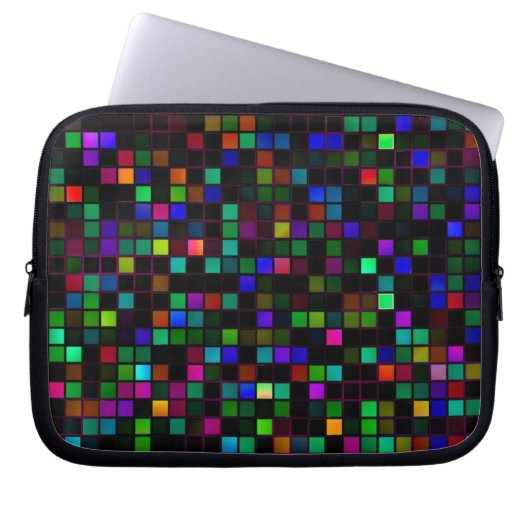 Farbenfrohe Raumdusche Laptopschutzhülle (Vorderseite)