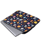 Farbenfrohe Raumforschung Laptopschutzhülle (Vorne Knopf)