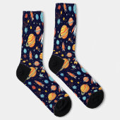 Farbenfrohe Raumforschung Socken (Rechts)