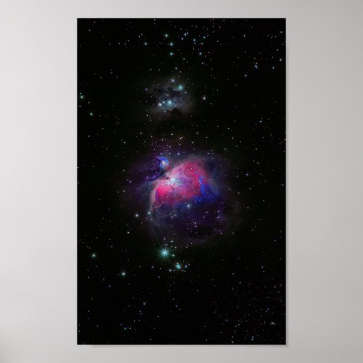 Farbenfrohe Raumgalaxie Sterne Poster (Vorne)