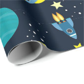 Farbenfrohe Raumgestaltung Geschenkpapier (Rolleneckpunkt)