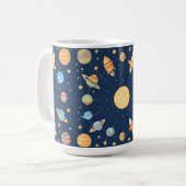 Farbenfrohe Raumgestaltung mit Planeten Kaffeetasse (Vorderseite Links)